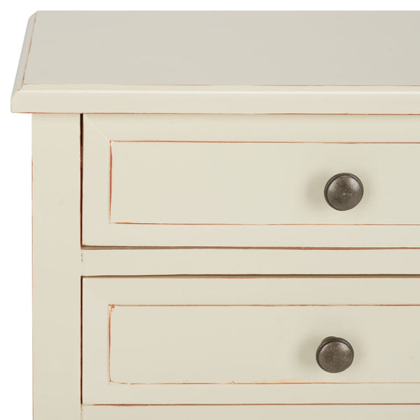 Safavieh Lori End Table: Elegant French Farmhouse Design With Storage Drawers For Living Room & Bedroom Use Barley AMH6576E
