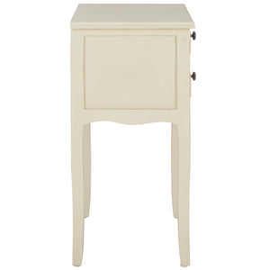Safavieh Lori End Table: Elegant French Farmhouse Design With Storage Drawers For Living Room & Bedroom Use Barley AMH6576E