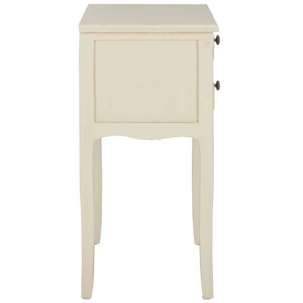 Safavieh Lori End Table: Elegant French Farmhouse Design With Storage Drawers For Living Room & Bedroom Use Barley AMH6576E