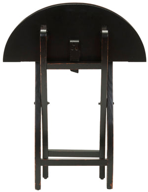 Safavieh Ethan Folding Side Table – Sleek Black Accent Piece For Small Spaces, Modern Design & Versatile Use AMH6580A
