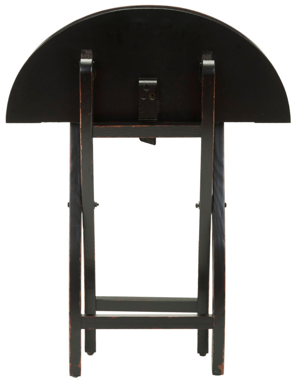 Safavieh Ethan Folding Side Table – Sleek Black Accent Piece For Small Spaces, Modern Design & Versatile Use AMH6580A