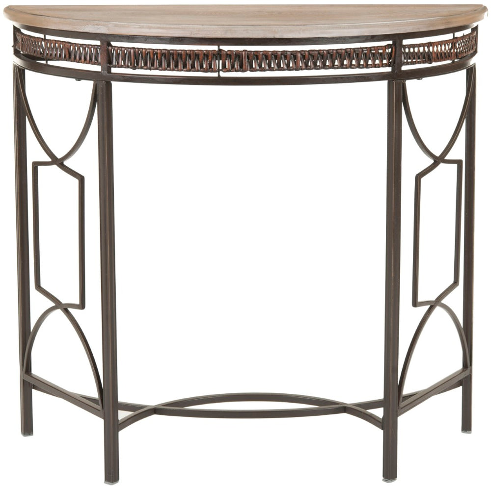 Safavieh Rosalie Console Table - Victorian-Inspired Copper & Maple Accent For Entryways, Hallways & Living Spaces AMH6581A