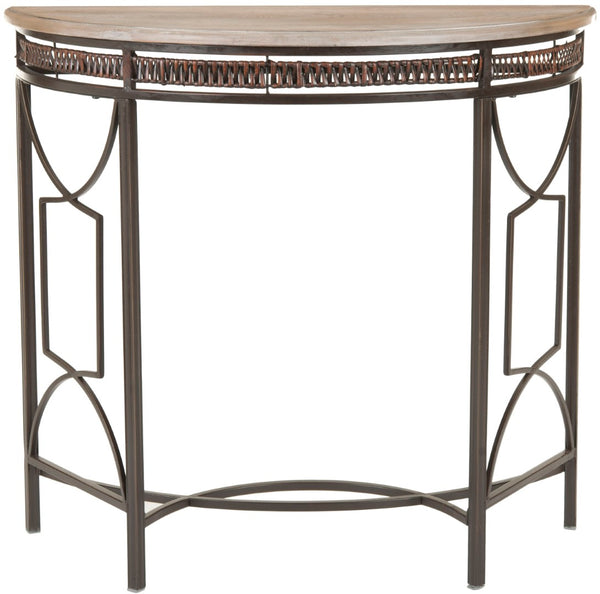 Safavieh Rosalie Console Table - Victorian-Inspired Copper & Maple Accent For Entryways, Hallways & Living Spaces AMH6581A