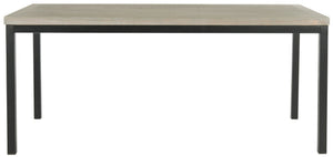 Safavieh Dennis Coffee Table - Stylish Ash Grey Elm With Metal Legs For Modern & Transitional Decor Spaces AMH6588B