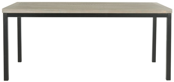 Safavieh Dennis Coffee Table - Stylish Ash Grey Elm With Metal Legs For Modern & Transitional Decor Spaces AMH6588B
