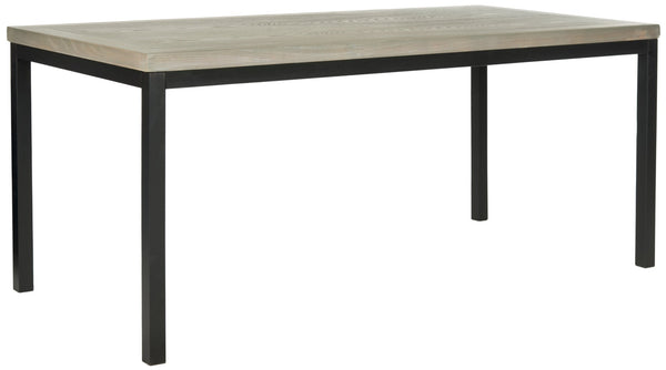 Safavieh Dennis Coffee Table - Stylish Ash Grey Elm With Metal Legs For Modern & Transitional Decor Spaces AMH6588B