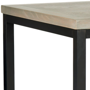 Safavieh Dennis Coffee Table - Stylish Ash Grey Elm With Metal Legs For Modern & Transitional Decor Spaces AMH6588B