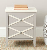 Safavieh Sherrilyn 2 Drawer Side Table Grey AMH6591A