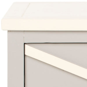 Safavieh Sherrilyn 2 Drawer Side Table Grey AMH6591A