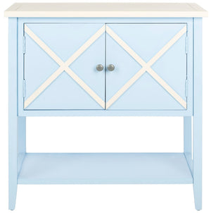 Safavieh Polly Light Blue Sideboard With Double Doors - Charming Storage Solution For Any Room Decor AMH6599B
