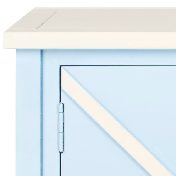 Safavieh Polly Light Blue Sideboard With Double Doors - Charming Storage Solution For Any Room Decor AMH6599B