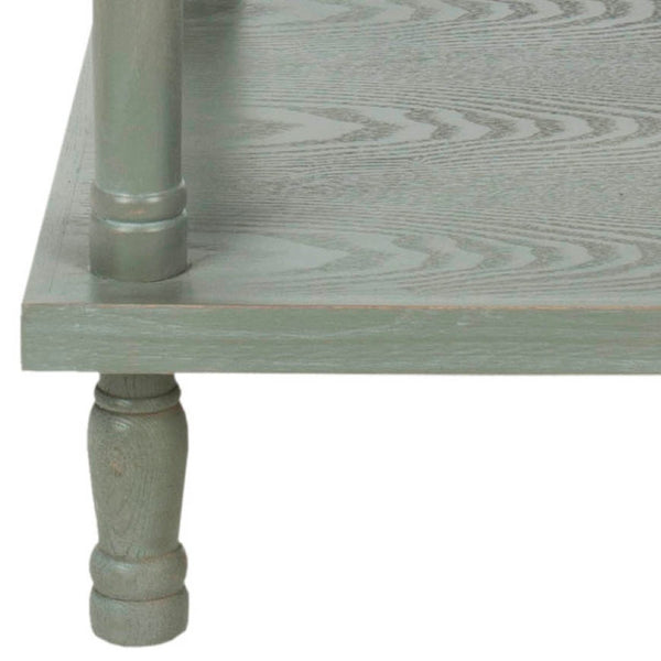 Safavieh Esmeralda 3-Tier Side Table - Elegant Ash Grey Finish, Versatile Storage, Perfect For Any Space AMH6602B