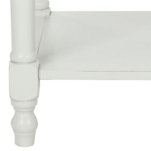 Safavieh Tami Vintage Nightstand With Storage Drawer & Open Shelf For Timeless Bedroom Charm And Style Off White AMH6604A