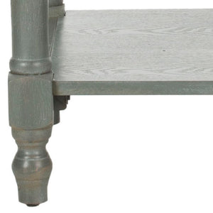 Safavieh Tami Vintage Nightstand With Storage Drawer & Open Shelf For Timeless Bedroom Charm And Style Ash Grey AMH6604B