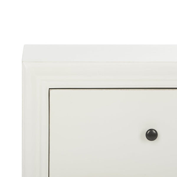 Safavieh Blaise Accent Stand With Ample Storage Drawers | Elegant Off-White Nightstand For Any Space AMH6605A