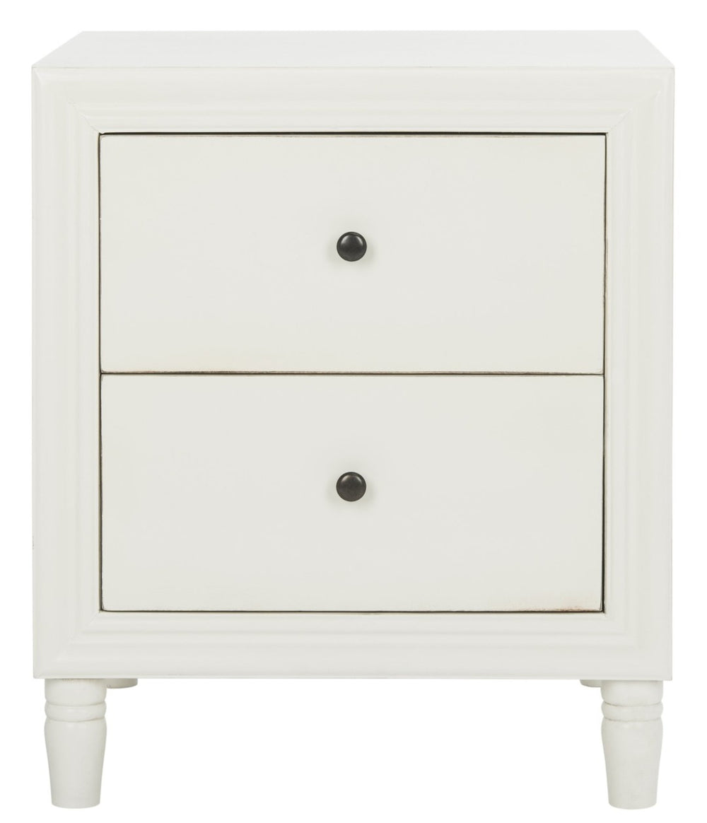 Safavieh Blaise Accent Stand With Ample Storage Drawers | Elegant Off-White Nightstand For Any Space AMH6605A