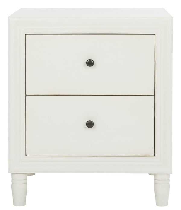 Safavieh Blaise Accent Stand With Ample Storage Drawers | Elegant Off-White Nightstand For Any Space AMH6605A