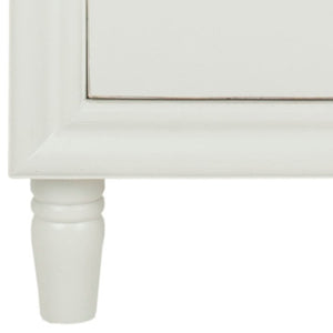 Safavieh Blaise Accent Stand With Ample Storage Drawers | Elegant Off-White Nightstand For Any Space AMH6605A