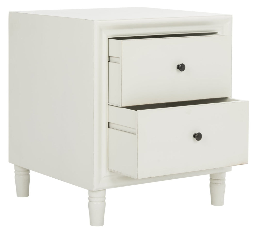 Safavieh Blaise Accent Stand With Ample Storage Drawers | Elegant Off-White Nightstand For Any Space AMH6605A