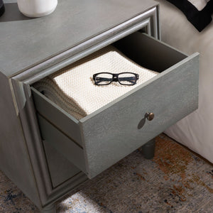 Safavieh Blaise Nightstand - Stylish Storage Solution With Rustic Charm For Modern And Traditional Bedrooms Ash Grey AMH6605B