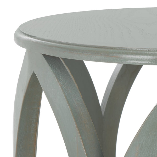 Safavieh Janika Round Accent Table - Modern Organic Elegance For Living Spaces, Versatile & Stylish Design Ash Grey AMH6607B