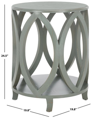 Safavieh Janika Round Accent Table - Modern Organic Elegance For Living Spaces, Versatile & Stylish Design Ash Grey AMH6607B