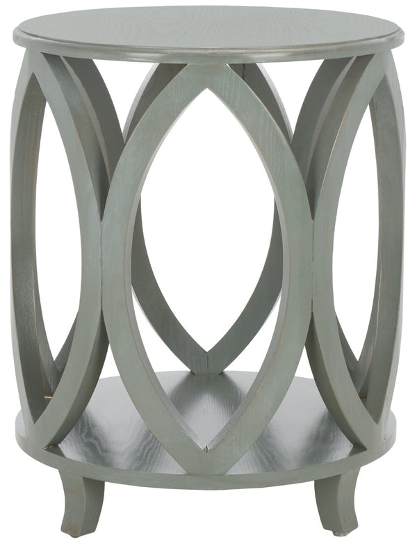 Safavieh Janika Round Accent Table - Modern Organic Elegance For Living Spaces, Versatile & Stylish Design Ash Grey AMH6607B
