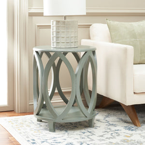 Safavieh Janika Round Accent Table - Modern Organic Elegance For Living Spaces, Versatile & Stylish Design Ash Grey AMH6607B