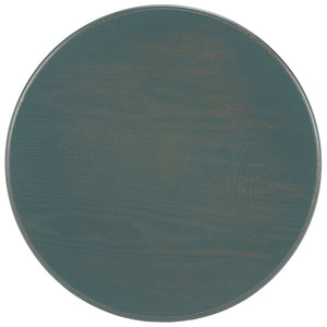 Safavieh Janika Round Accent Table - Modern Organic Elegance For Living Spaces, Versatile & Stylish Design Dark Teal AMH6607C