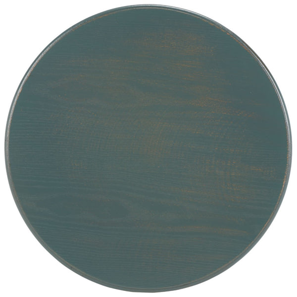 Safavieh Janika Round Accent Table - Modern Organic Elegance For Living Spaces, Versatile & Stylish Design Dark Teal AMH6607C