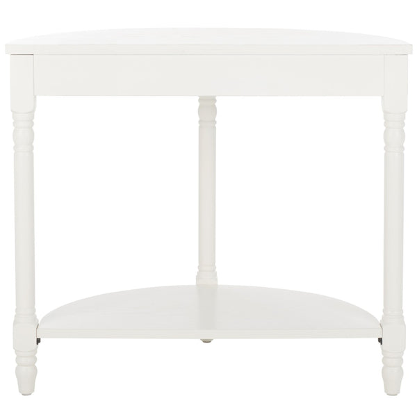 Safavieh Randell Console Table - Elegant Demilune Design For Entryways, Halls, And Versatile Home Decor Off White AMH6609A