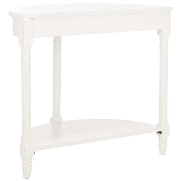 Safavieh Randell Console Table - Elegant Demilune Design For Entryways, Halls, And Versatile Home Decor Off White AMH6609A