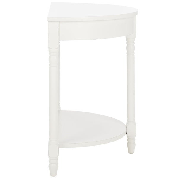 Safavieh Randell Console Table - Elegant Demilune Design For Entryways, Halls, And Versatile Home Decor Off White AMH6609A