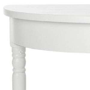 Safavieh Randell Console Table - Elegant Demilune Design For Entryways, Halls, And Versatile Home Decor Off White AMH6609A