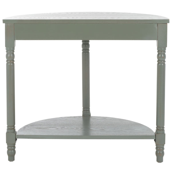 Safavieh Randell Console Table - Elegant Demilune Design For Entryways, Halls, And Versatile Home Decor Ash Grey AMH6609B
