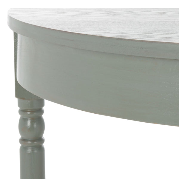 Safavieh Randell Console Table - Elegant Demilune Design For Entryways, Halls, And Versatile Home Decor Ash Grey AMH6609B