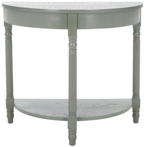 Safavieh Randell Console Table - Elegant Demilune Design For Entryways, Halls, And Versatile Home Decor Ash Grey AMH6609B