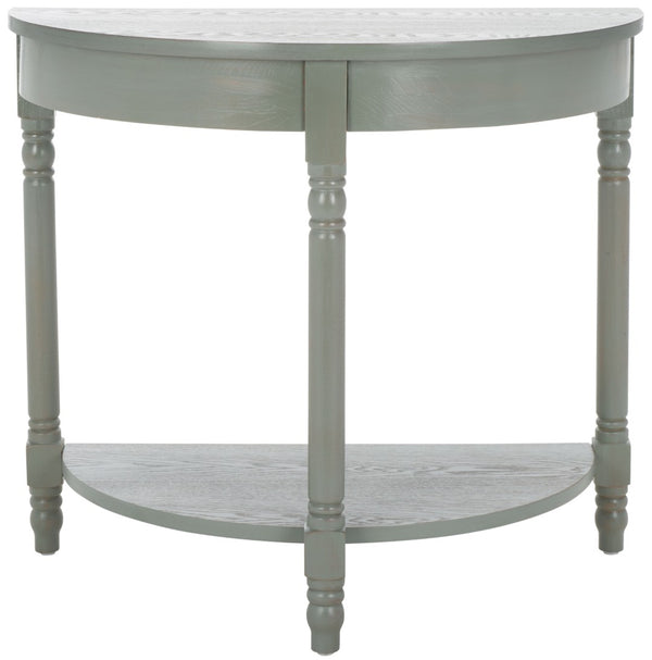 Safavieh Randell Console Table - Elegant Demilune Design For Entryways, Halls, And Versatile Home Decor Ash Grey AMH6609B