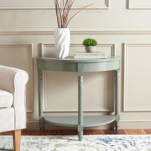 Safavieh Randell Console Table - Elegant Demilune Design For Entryways, Halls, And Versatile Home Decor Ash Grey AMH6609B