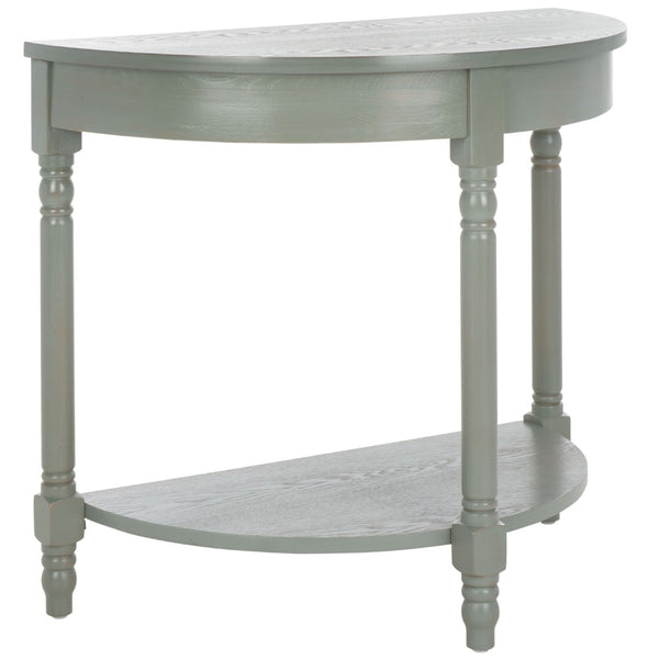 Safavieh Randell Console Table - Elegant Demilune Design For Entryways, Halls, And Versatile Home Decor Ash Grey AMH6609B