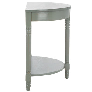 Safavieh Randell Console Table - Elegant Demilune Design For Entryways, Halls, And Versatile Home Decor Ash Grey AMH6609B