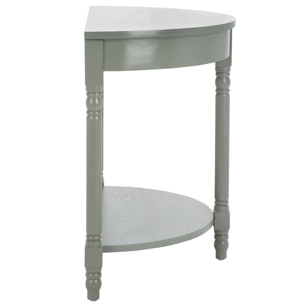 Safavieh Randell Console Table - Elegant Demilune Design For Entryways, Halls, And Versatile Home Decor Ash Grey AMH6609B
