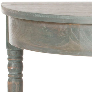 Safavieh Randell Console Table - Elegant Demilune Design For Entryways, Halls, And Versatile Home Decor Ash Grey AMH6609B