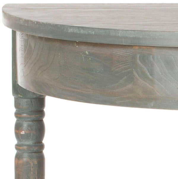 Safavieh Randell Console Table - Elegant Demilune Design For Entryways, Halls, And Versatile Home Decor Ash Grey AMH6609B