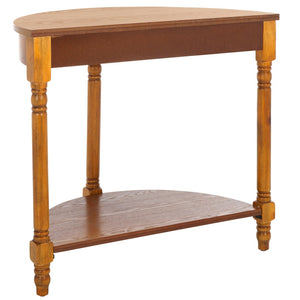 Safavieh Randell Console Table - Elegant Demilune Design For Entryways, Halls, And Versatile Home Decor Firewood AMH6609E