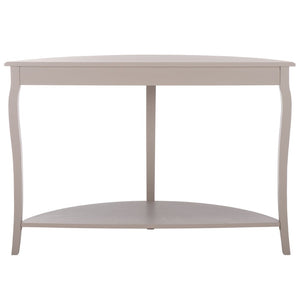 Safavieh Christina Console: Elegant French-Inspired Entryway Accent Table With Half-Moon Design & Curved Legs Grey Mauve AMH6610D