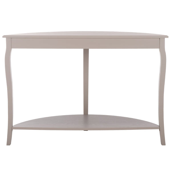 Safavieh Christina Console: Elegant French-Inspired Entryway Accent Table With Half-Moon Design & Curved Legs Grey Mauve AMH6610D
