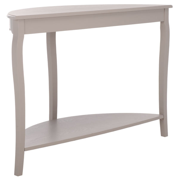 Safavieh Christina Console: Elegant French-Inspired Entryway Accent Table With Half-Moon Design & Curved Legs Grey Mauve AMH6610D