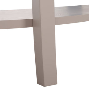 Safavieh Christina Console: Elegant French-Inspired Entryway Accent Table With Half-Moon Design & Curved Legs Grey Mauve AMH6610D