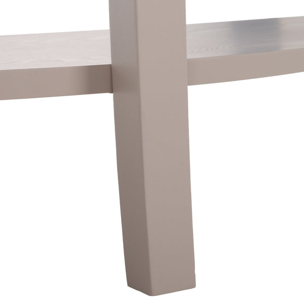 Safavieh Christina Console: Elegant French-Inspired Entryway Accent Table With Half-Moon Design & Curved Legs Grey Mauve AMH6610D